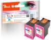 Peach Doppelpack Druckköpfe color kompatibel zu  HP No. 304XL C*2, N9K07AE*2