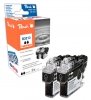 Peach Twin Pack cartouche d'encre noire, compatible avec  Brother LC-3213BK*2