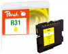Peach Tintenpatrone gelb kompatibel zu  Ricoh GC31Y, 405691