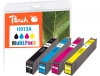 321396 - Peach Spar Pack Tintenpatronen kompatibel zu No. 913A, L0R95AE, F6T77AE, F6T78AE, F6T79AE HP